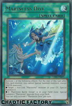 YUGIOH LED9-EN035 Marincess Dive Ultra Rare 1st Edition NM - Image 1