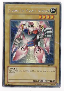 Gamma the Magnet Warrior - DOR-003 - Secret Rare - Unlimited Edition x1 Damaged - Image 1
