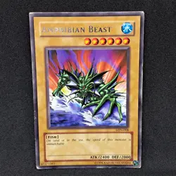 Amphibian Beast LON-008 Unlimited Rare MP Moderate Play Yu-Gi-Oh! Card - Image 1