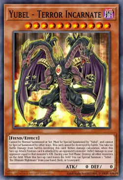 Yubel - Terror Incarnate - RA03 - Platinum Secret Rare - Yugioh - Euro - Image 1