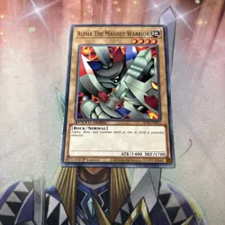 1x (LP) Alpha The Magnet Warrior - SBCB-EN023 - Common - 1st Edition YuGiOh - Image 1