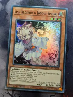Yugioh Ash Blossom & Joyous Spring RA01-EN008 Super Rare 1st Edition VLP - Image 1