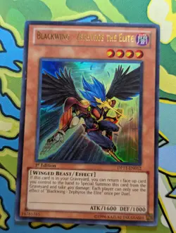Yugioh Blackwing - Zephyros the Elite DP11-EN012 Ultra Rare 1st Edition VLP - Image 1