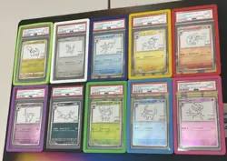 2023 Pokemon Yu Nagaba Eevee Evolutions Complete Promo Set SP PSA 10 (Lot Of 10) - Image 2