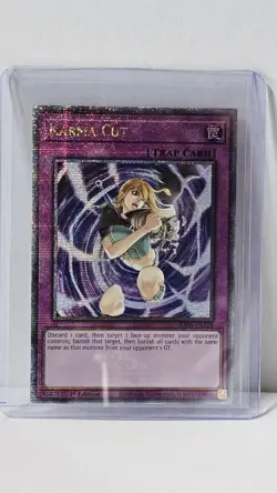 Karma Cut - Quarter Century Secret Rare - RA04-EN128 - Yugioh! TCG Nm - Image 1