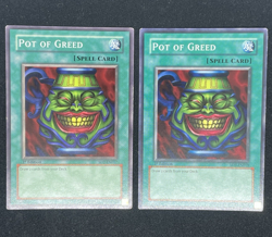 x2 Pot of Greed SD2&3-EN017&19 Structure Deck: Fury from the Deep 1st ED LP-HP - Image 1