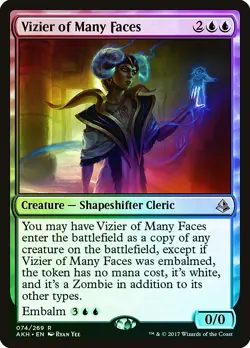 Vizier of Many Faces FOIL Amonkhet PLD Blue Rare MAGIC MTG CARD ABUGames - Image 1