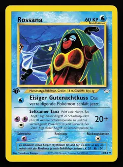 Jynx 31/64 GERMAN 1st Edition Neo Revelation Pokemon Card - Image 1