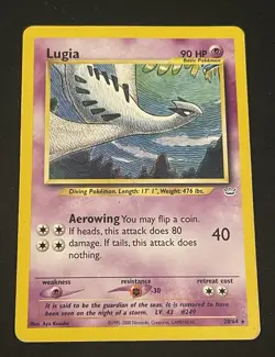 Pokemon TCG Lugia 2000 Neo Revelation Card 20/64 Unlimited Rare - Image 1