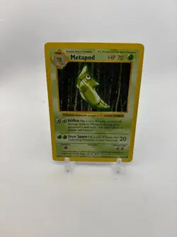 Pokemon Card - Metapod - 54/102 - HP - Base Set Shadowless - Image 3