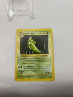 Pokemon Card - Metapod - 54/102 - HP - Base Set Shadowless - Image 5