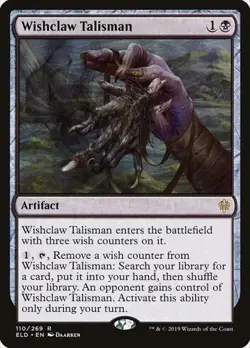 Wishclaw Talisman Throne of Eldraine Regular NM never played - Image 1