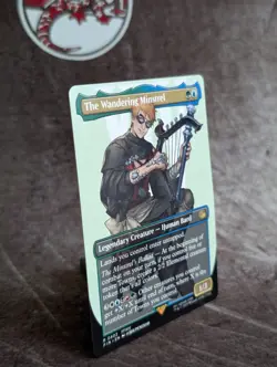 MTG - The Wandering Minstrel, #0403, EOE, Borderless Non-Foil, NM, Rare - Image 3