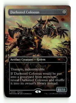 MTG | Darksteel Colossus | PRM | Foil | Moderately Played | English - Image 1