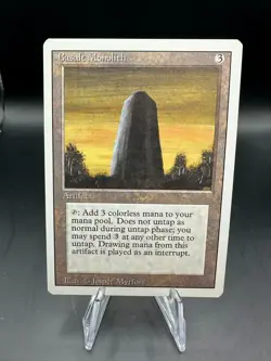 MTG MAGIC THE GATHERING REVISED BASALT MONOLITH - Image 1