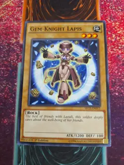 Yu-Gi-Oh! Gem-Knight Lapis SECE-EN012 Common 1st Edition Near Mint - Image 1