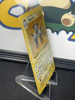 Pokemon TCG Magneton 9/102 Base Set Unlimited Holo Rare Vintage 1999 WOTC - Image 5