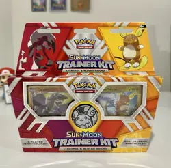 Pokemon Sun & Moon Trainer Kit: Lycanroc & Alolan Raichu (ENGLISH) (SEALED) - Image 1
