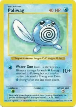 Poliwag 59/102 SHADOWLESS Base Set 1999 Pokemon Card - Image 1