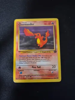 Charmander 50/82 Black Dot Ink Error Team Rocket Pokemon Card - Image 2