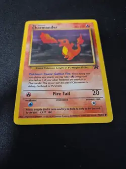Charmander 50/82 Black Dot Ink Error Team Rocket Pokemon Card - Image 3
