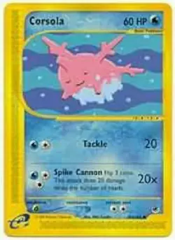 Corsola 102/165 Expedition Base Set Pokemon Card - Image 1