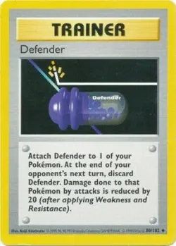 Defender 80/102 SHADOWLESS Base Set 1999 Pokemon Card - Image 1