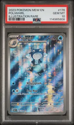Poliwhirl 176/165 Pokemon Scarlet & Violet 151 Illustration Rare PSA 10 GEM MINT - Image 2