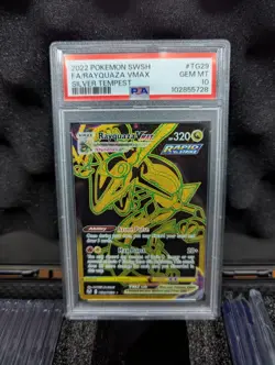 2022 Pokemon SWSH Silver Tempest Rayquaza VMAX FA Secret #TG29 PSA 10 - Image 1
