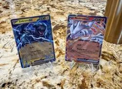 Pokemon SV: Black/White Zekrom & Reshiram ex double rare TCG pack fresh - Image 1