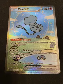 Pokemon 232/091 Mew EX SIR Paldean Fates Bubble Mew Special Illustration Rare - Image 1