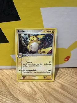 2007 Pokemon EX Power Keepers Raichu Holo #12/108 - Image 1