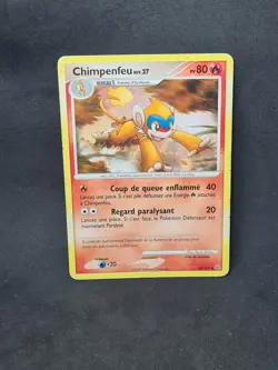 Carte Pokemon chimpenfeu 56/127 Platine Francaise - Image 1
