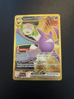 Team Rockets Crobat Ex 242/182 Hyper Rare Gold Card / Destined Rivals Fresh Pack - Image 1