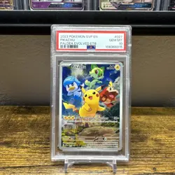 Pokemon Pikachu 027 Scarlet & Violet Promo Card Paldea Evolved ETB PSA 10 - Image 1