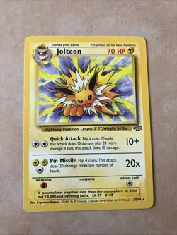 1999 Pokemon TCG Jolteon Jungle Non Holo 20/64 - Image 1