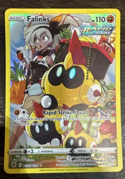 Pokemon TCG Sword&Shield Astrial Radiance Falinks TG07/TG30 Trainer Gallery Holo - Image 1
