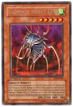 Yu-Gi-Oh! Ultimate Insect LV5 FET-EN007 Flaming Eternity Rare 1st Edition LP - Image 1