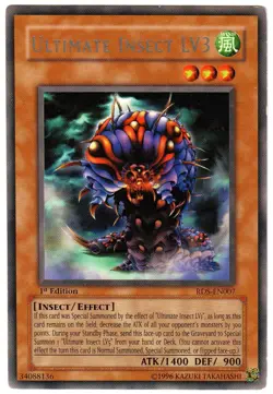 Yu-Gi-Oh! Ultimate Insect LV3 RDS-EN007 Rise of Destiny Rare 1st Edition LP - Image 1