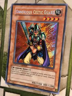 YuGiOh OBNOXIOUS CELTIC GUARD Secret Rare CT1-EN006 - Image 1