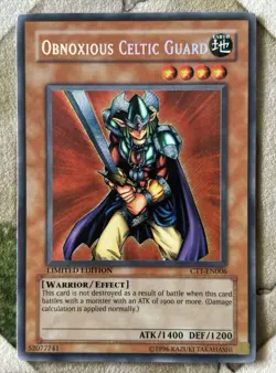 YuGiOh OBNOXIOUS CELTIC GUARD Secret Rare CT1-EN006 - Image 2