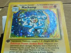 Machamp 8/102 Rare Holo 1st Edition Base Set Pokemon Card LP/MP - Image 3