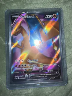 Pokemon TCG Charizard v SWSH050 Sword & Shield Promo Holo Card - Image 1