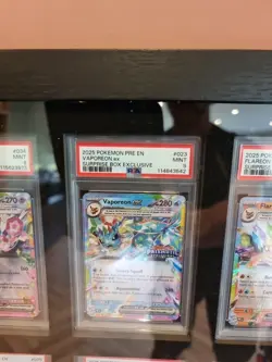Prismatic Evolutions Surprise Box Stamped EX Promo Cards 9/9 Complete PSA 9 Set - Image 3