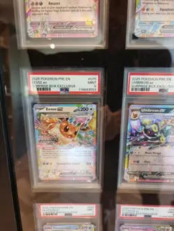 Prismatic Evolutions Surprise Box Stamped EX Promo Cards 9/9 Complete PSA 9 Set - Image 5