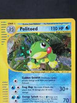 Pokemon Card - Politoed - Skyridge - Holo Rare - H23/H32 - LP-MP - Image 3
