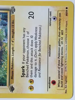 Pikachu 60/64 - NM - 1ST EDITION - Jungle Pokemon Card - $2 Combined Shipping - Image 5