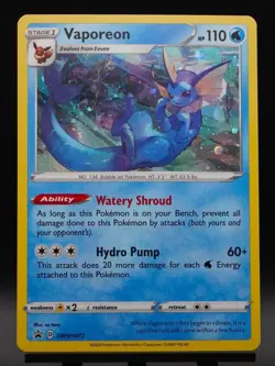 9 Cards Eevee Evolution SWSH Black Star Promos Set Pokemon Cards NM/LP - Image 3