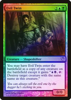 Evil Twin FOIL Innistrad HEAVILY PLD Blue Black Rare MAGIC MTG CARD ABUGames - Image 1