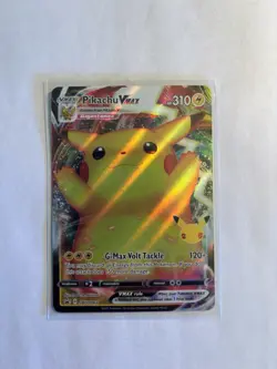 Pokemon Pikachu VMAX SWSH062 25th Anniversary Celebrations Promo Card NM Holo - Image 1